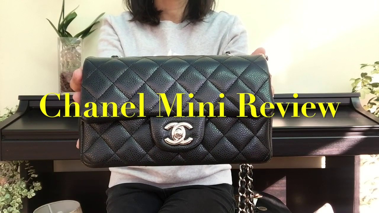 Chanel Mini Rectangular In Black Caviar Review || What Fits Inside