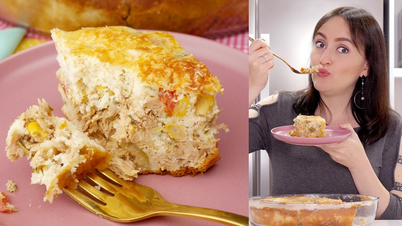 TORTA DE ATUM DE LIQUIDIFICADOR | MAIS FÁCIL IMPOSSÍVEL E AINDA SEM GLÚTEN | Cook'n Enjoy #565