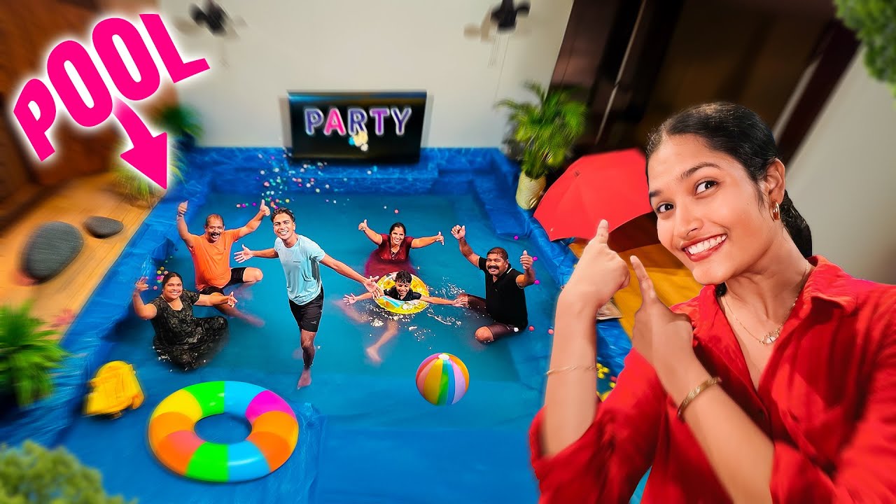 We Built a Pool INSIDE Our House!! 😍🌊 Chattambees