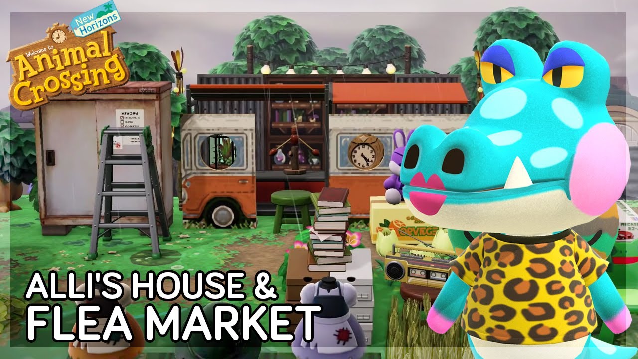 Flea Market 💸 (speed build) // Swampcore Island // Animal Crossing