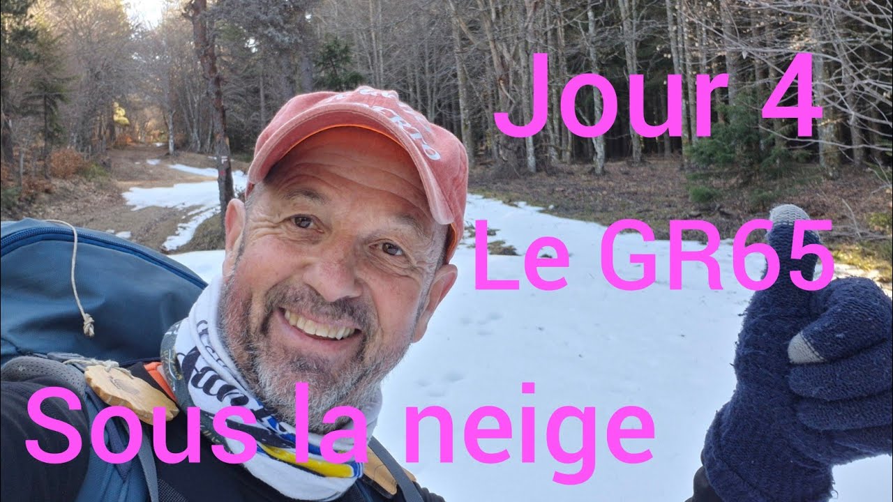 Aujourd'hui on arche dans la neige sur le chemin de Compostelle. 