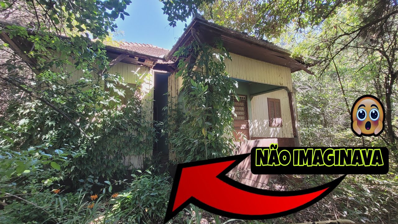 OLHEM NA PAREDE DENTRO DA  CASA ABANDONADA NA FLORESTA 😲😲😳