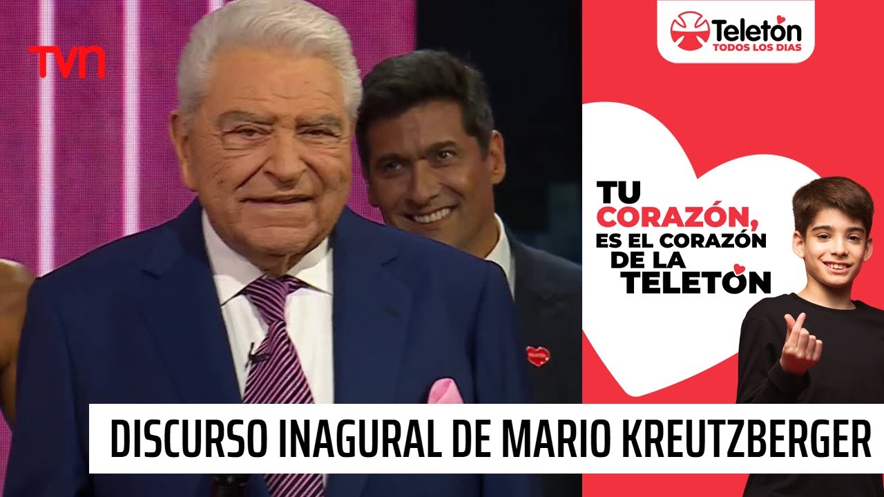 As&iacute; fue el discurso inaugural de Mario Kreutzberger en la Telet&oacute;n: 