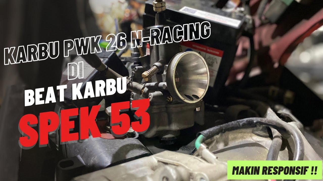 Pasang karbu PWK 26 N-Racing di Beat karbu Spek 53❗️