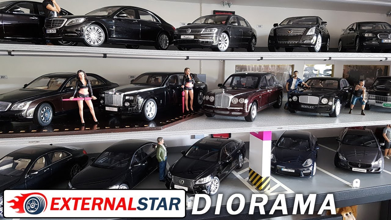 Update of my 1:18 die-cast garage diorama as of August 2018