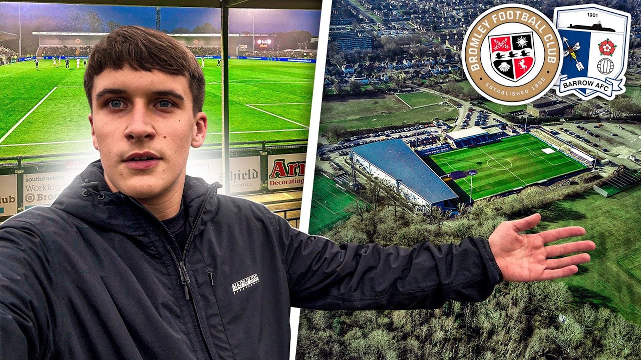 I Visited THE SMALLEST Stadium In The EFL ! | Bromley FC 2:1 Barrow AFC | Vlog