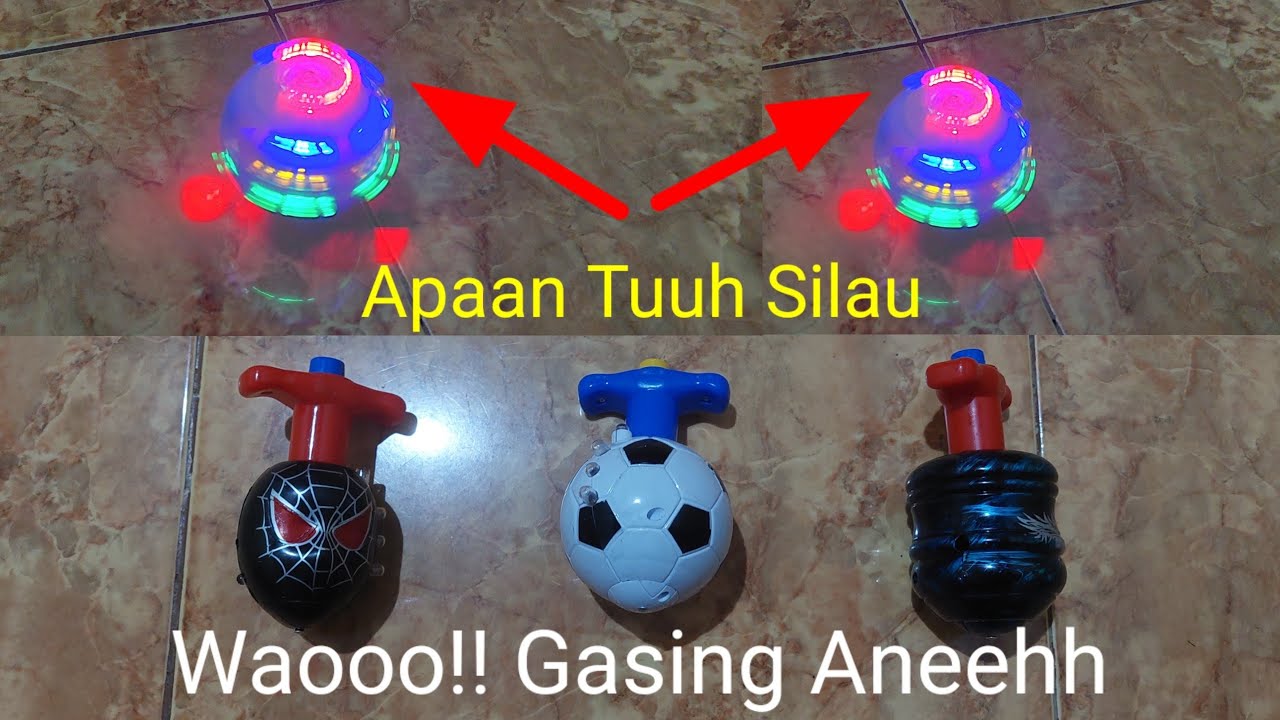 Baru kali ini Main Gasing yang membuat mata silau!!! (Kangen Toys)