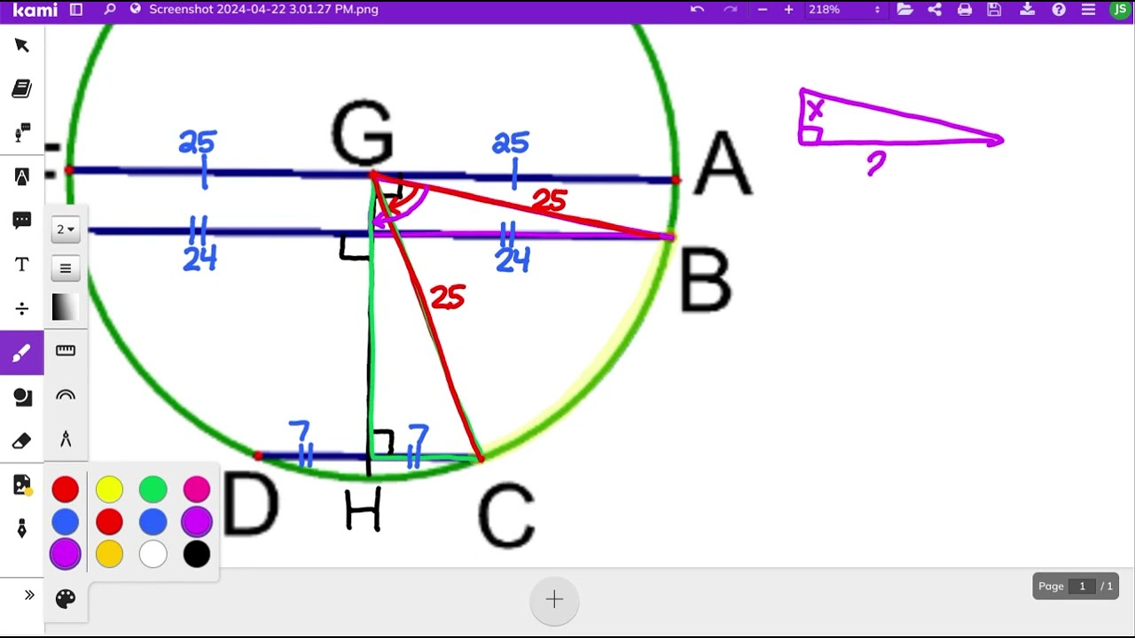 Geometry - Solving for Arc Measure with Parallel Chords