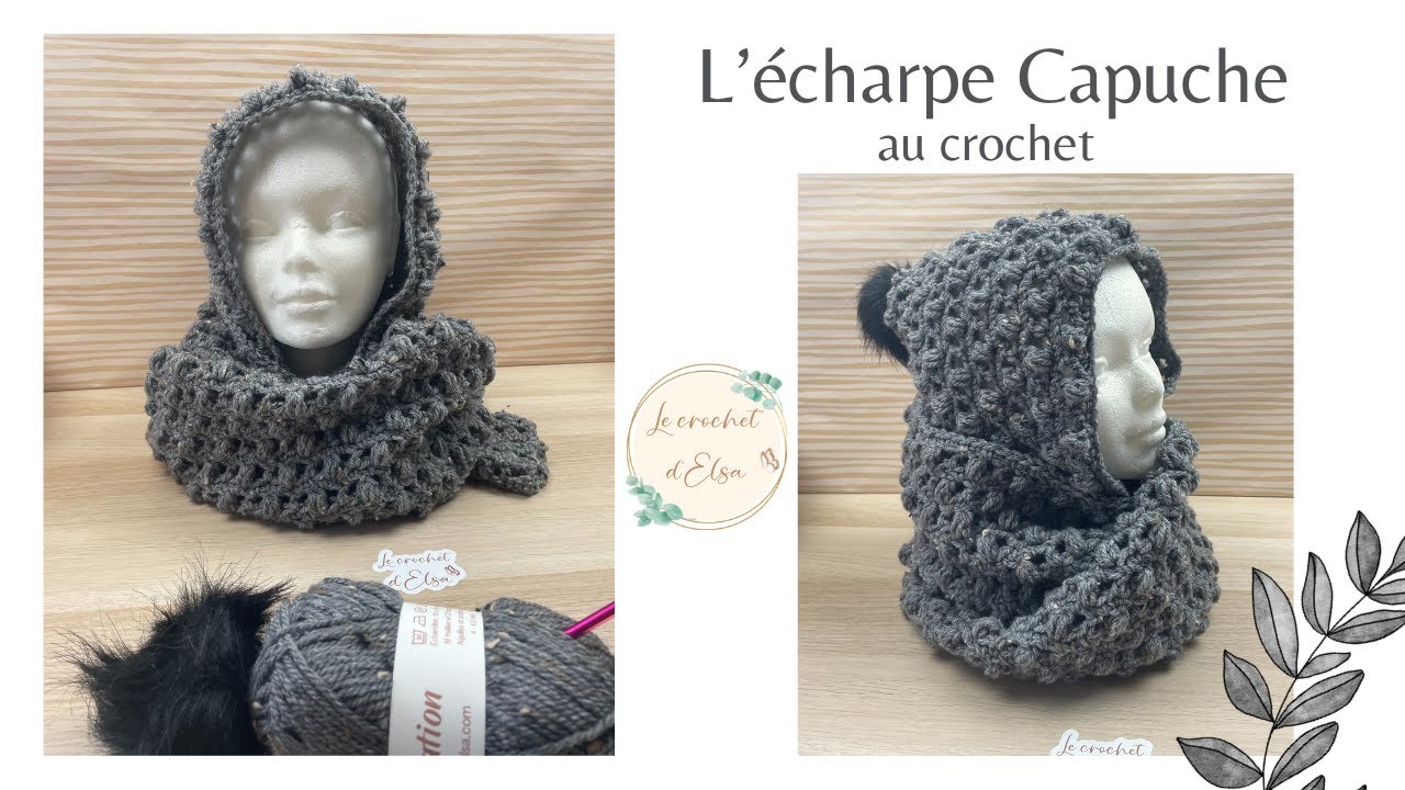 Comment réaliser une écharpe Capuche au crochet