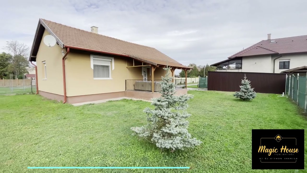 Ercsi központi részén 1309 m2-es telken egy 71 m2-es, 2 szoba + nappali-amerikai konyhás, önálló ház