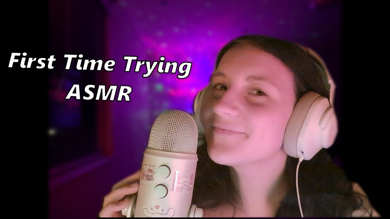 My First time trying ASMR | Rambling, hand sounds, tapping