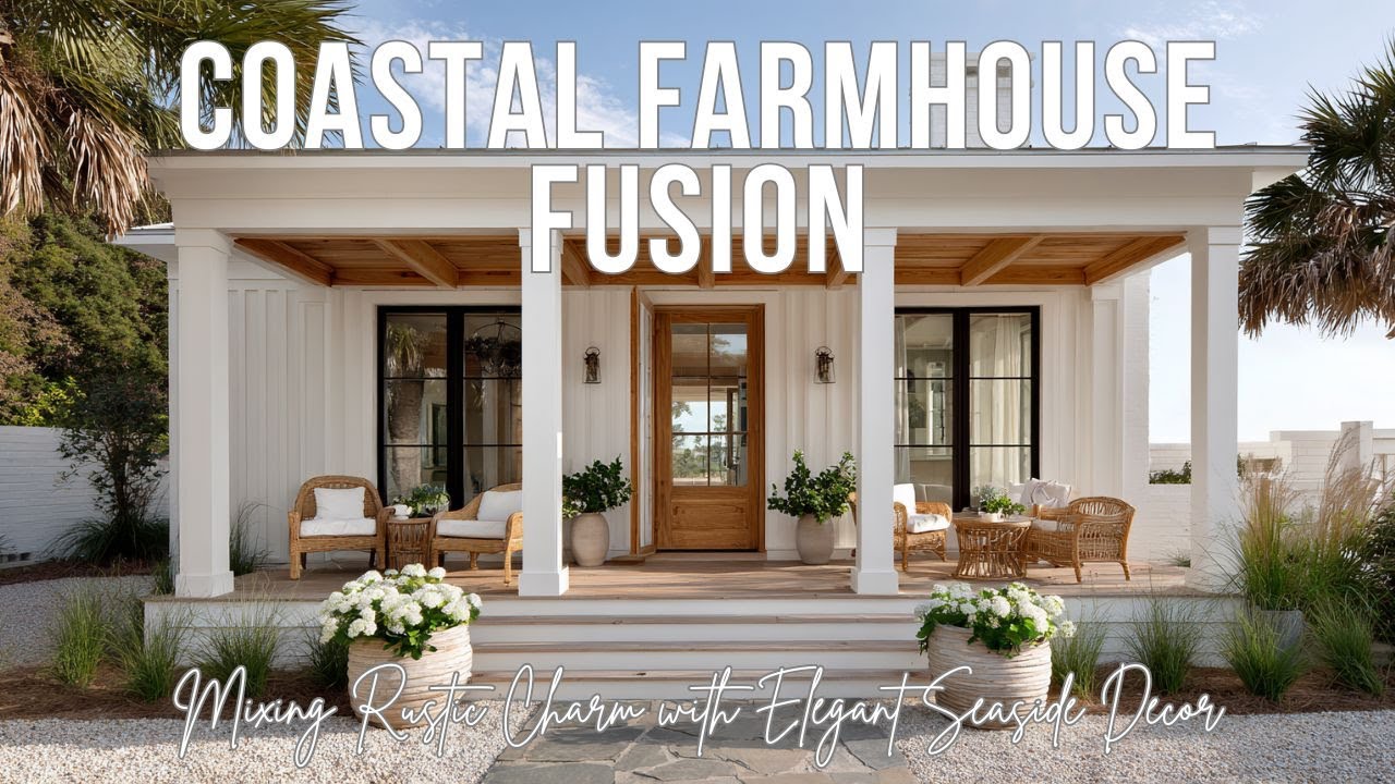 Coastal Farmhouse Fusion | Mixing Rustic Charm with Elegant Seaside Decor