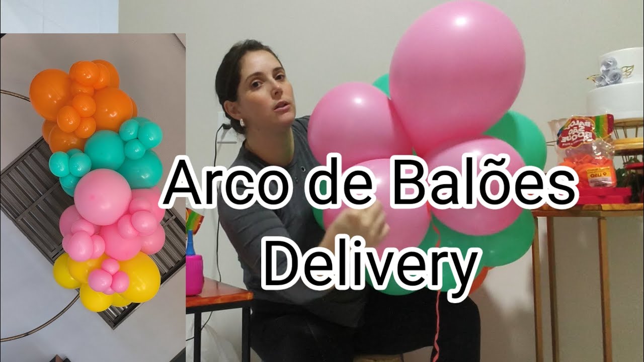 Como Faço Arco de Balões Delivery?!? Passo a passo na montagem do arco de balões #peguemonte