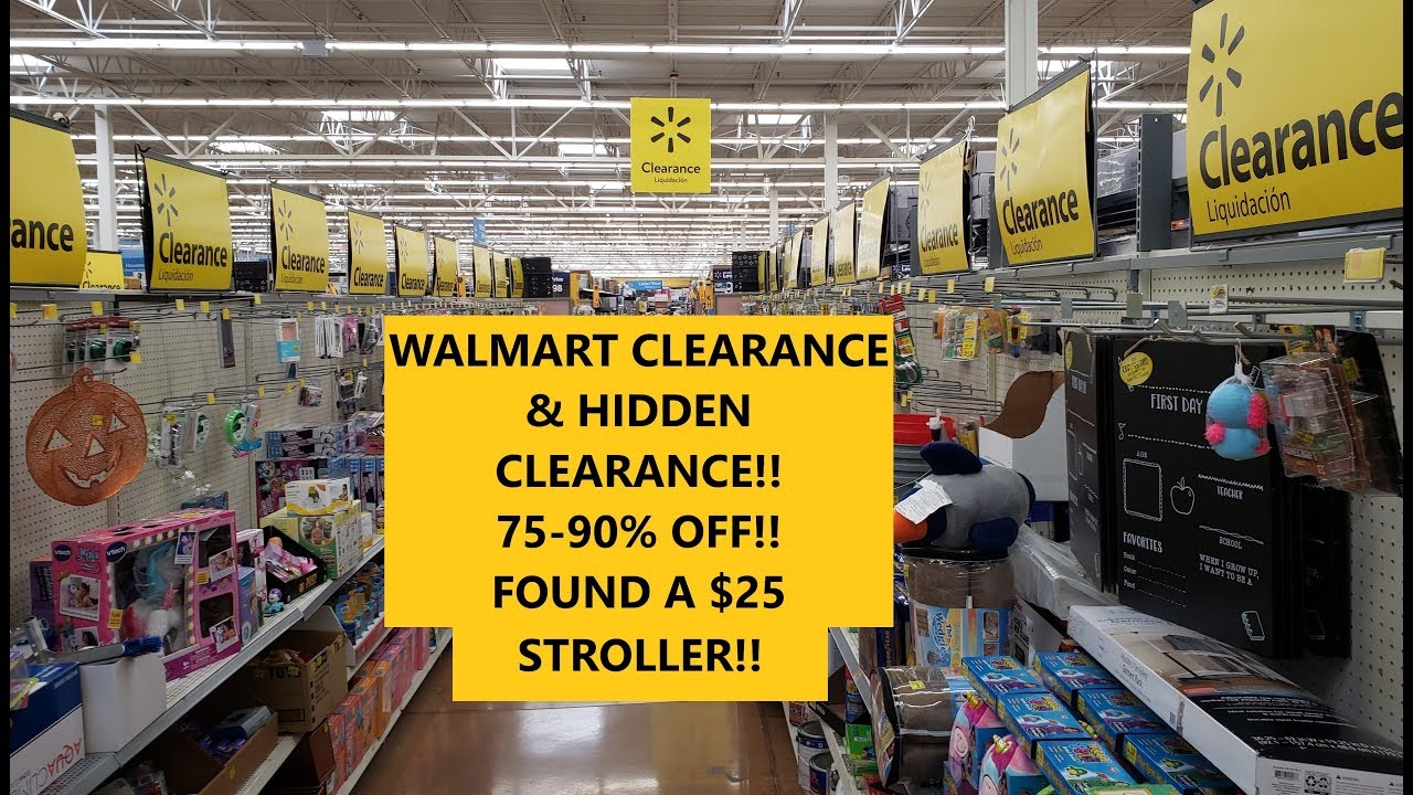 WALMART CLEARANCE & HIDDEN CLEARANCE! 75-90% OFF! FOUND A $25 STROLLER!