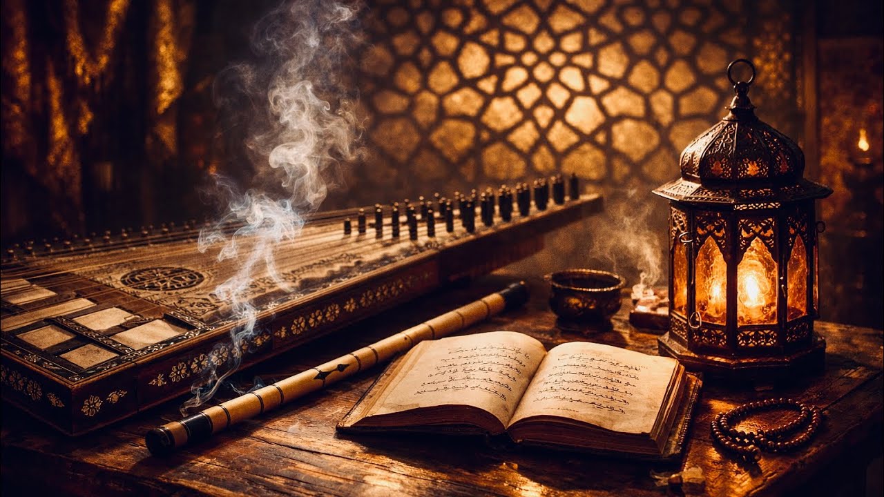 تجليات صوفية 🌙📜 موسيقى روحانية لإلقاء الشعر والتأمل (قانون وناي) | Spiritual Sufi Music Qanun & Ney