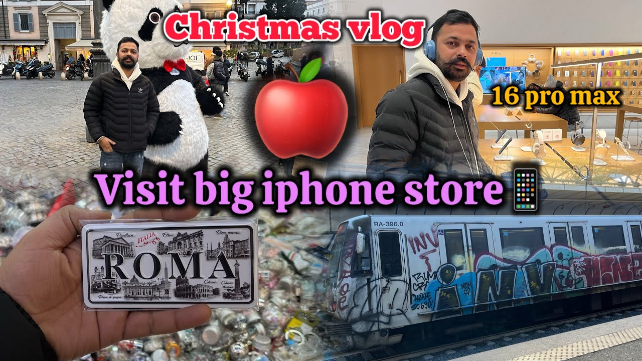 Christmas vlog🎄rome de sab ton vadde iphone te phunche!