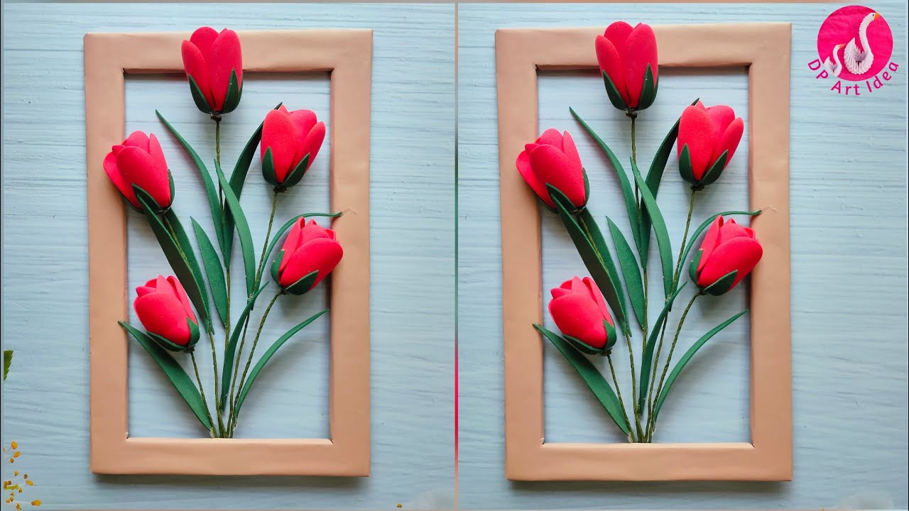 Beautiful Wall Hanging || Wall Decor Craft || Handmade Wall Hanging || Foam sheet Craft Idea
