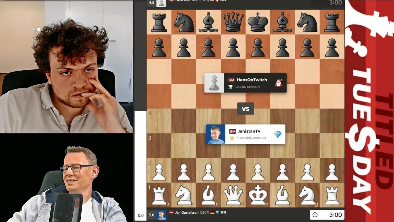 Fatal MISTAKE! GM Jan Gustafsson vs GM Hans Niemann