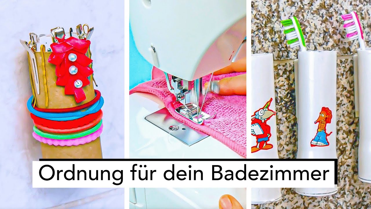 Badezimmer Tricks - Sorge mit diesen 8 cleveren Ideen für mehr Ordnung im Badezimmer!