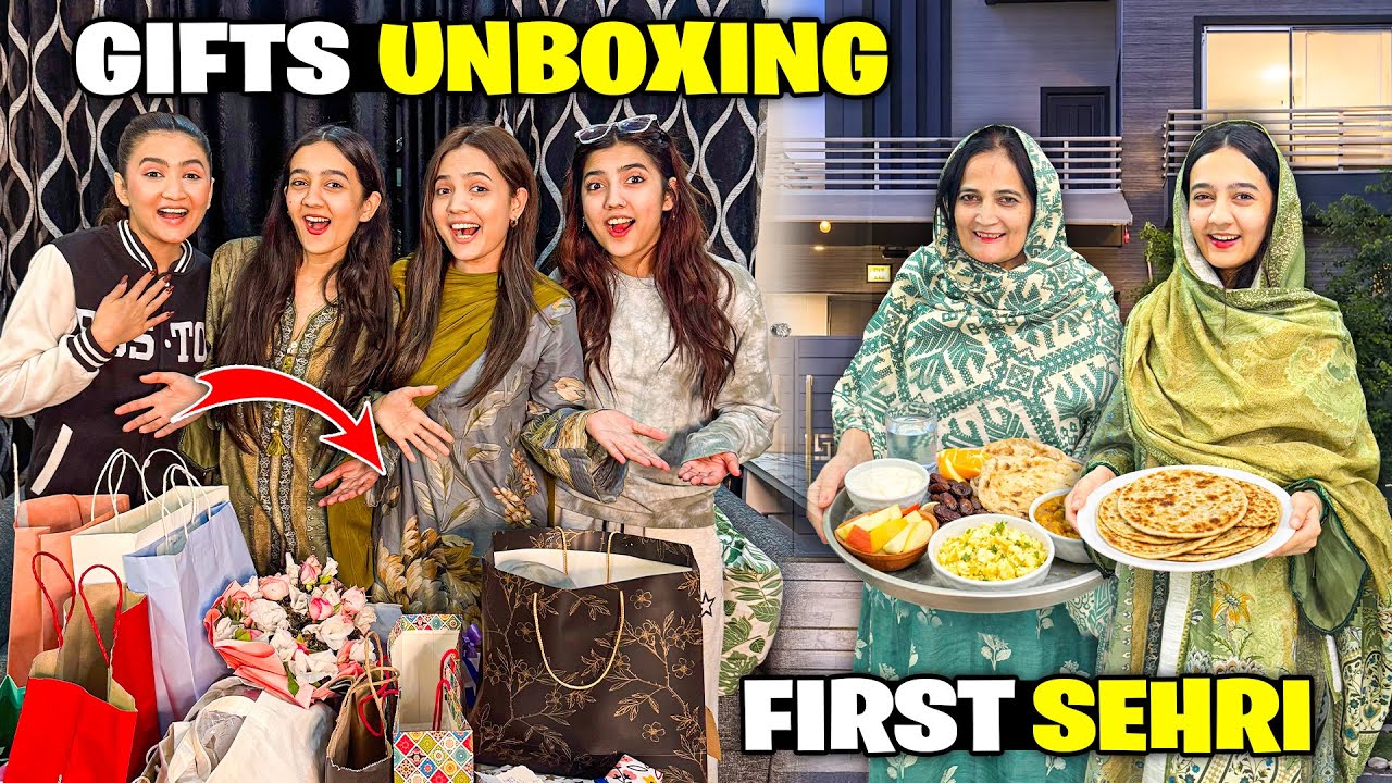 Birthday Gifts Unboxing 😍| Zainab Sath Fight Hogai😰| Pehli Sehri Mubarak 🌙| Sistrology 