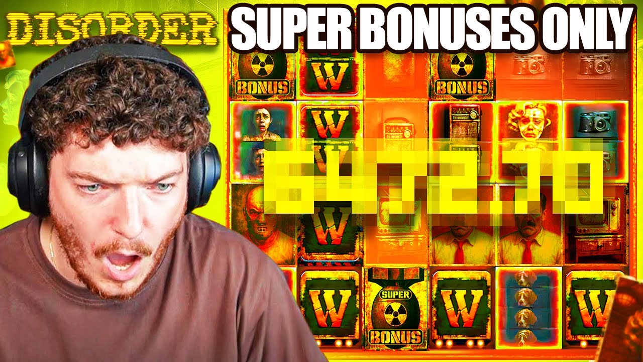 Я получил ПЯТЬ СУПЕР-БОНУСОВ по $3200 на слоте DISORDER