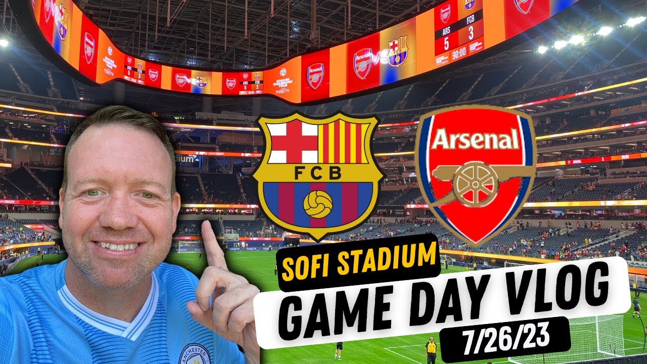 «Барселона» — «Арсенал» на стадионе «Софи» (26.07.2023) | #gamedayvlog #fancam