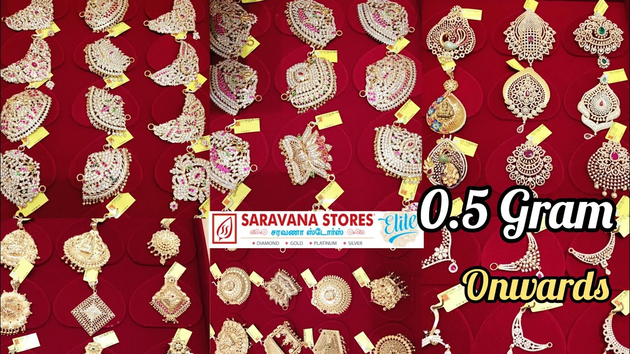 0.5 Gram To 40 Gram Gold Pendants Dollars Lockets Stone Designs Temple Jewellery |  Saravana Elite