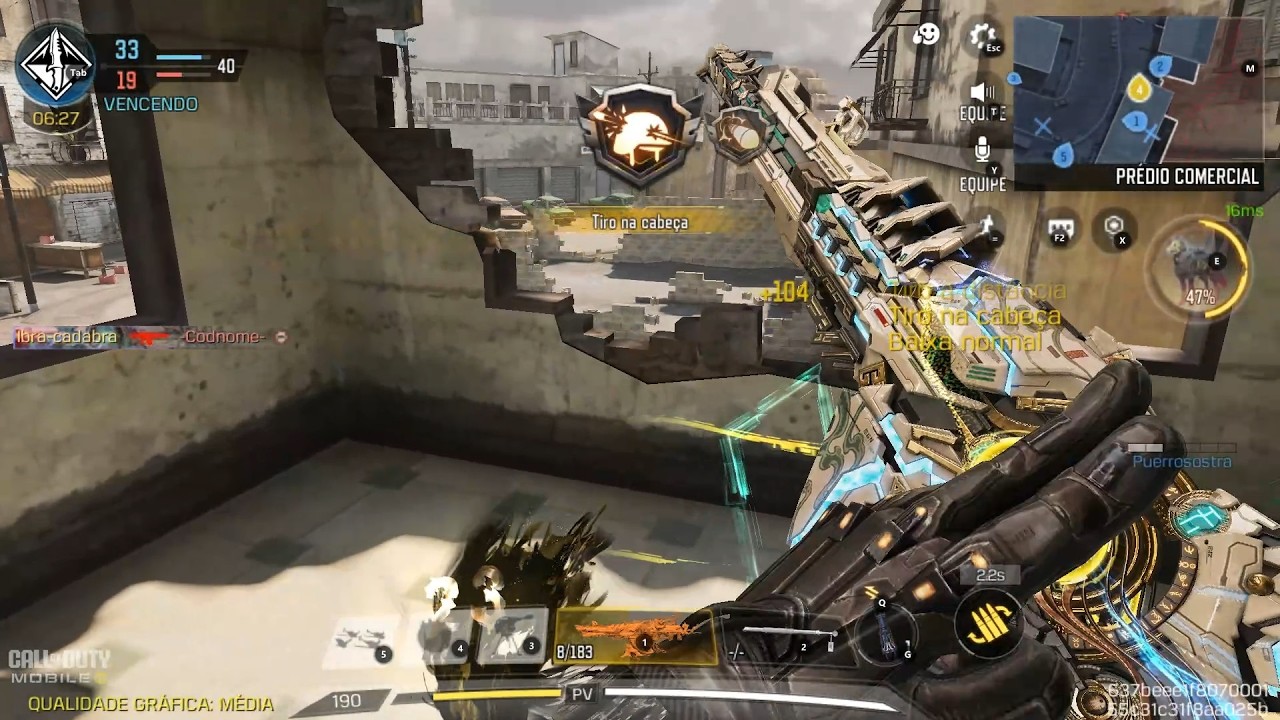 JOGANDO COM A XM4 MITICA CALL OF DUTY MOBILE MATA MATA EM EQUIPE