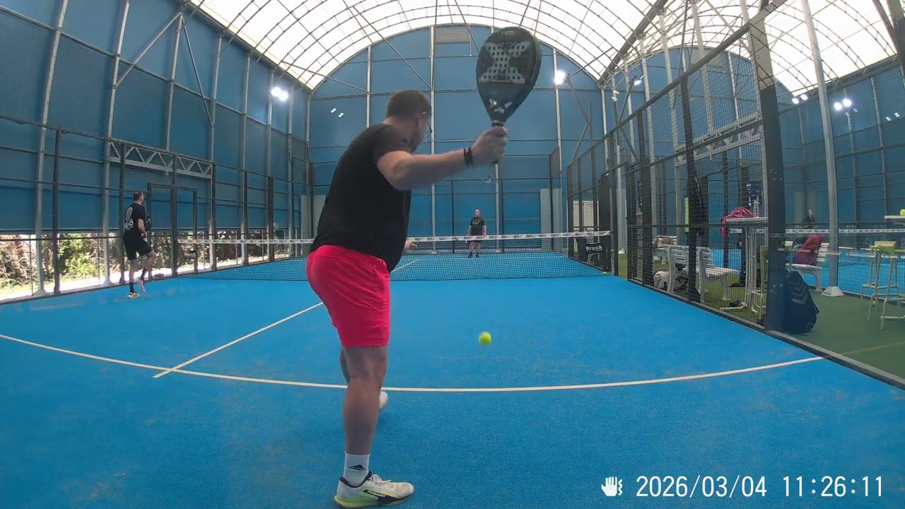 Padel, Match entraînement (Cédric&JM / Florent&Vincent) 6/2-6/4-6/ 3, Lambermont 4/03/2026, 2 de 8
