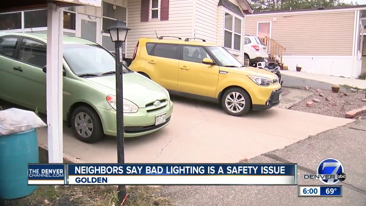 Mobile home community blames poor lighting for recent accident that hurt man