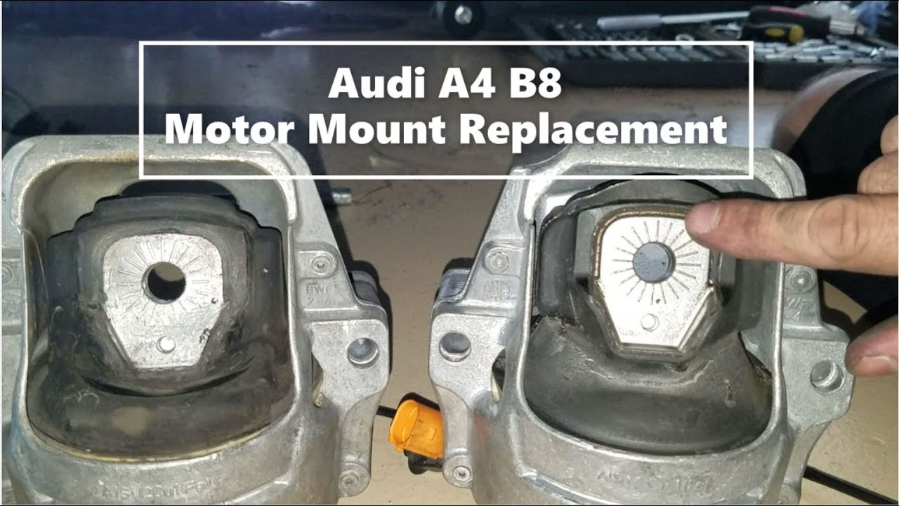 Замена опоры двигателя Audi A4 B8 A5 Q5 2009-2016