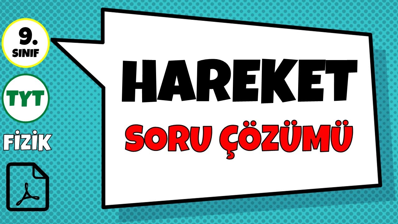 📈GRAFİK, İŞLEM VE YORUM SORULARI İÇİN REFERANS VİDEO🏅 | Hareket Soru Çözümü