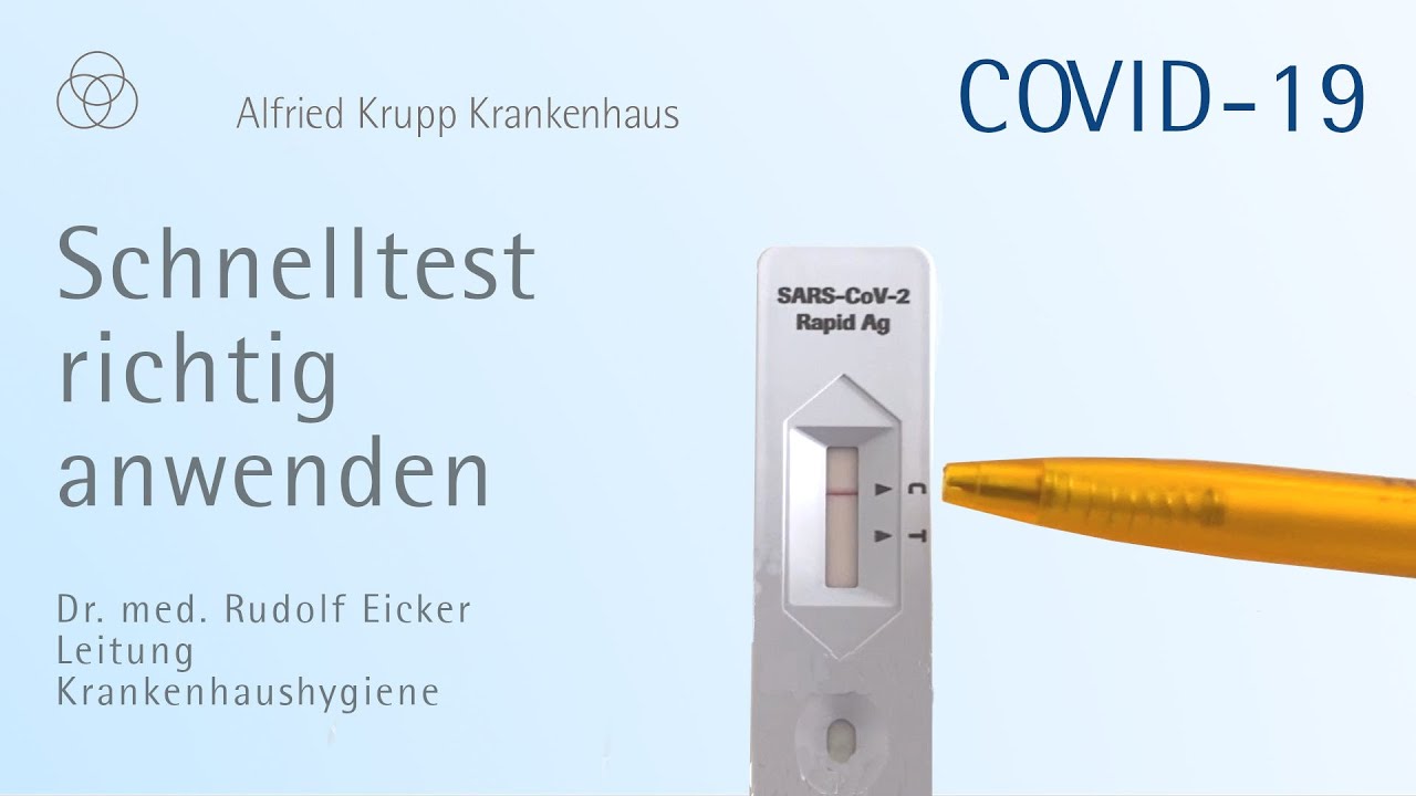 COVID-19: ROCHE®-Antigen-Schnelltest richtig anwenden