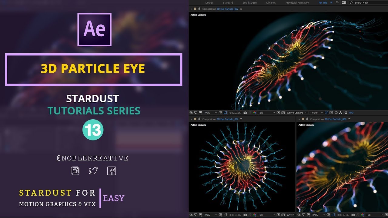 3D Particle Eye in After Effects | Easy