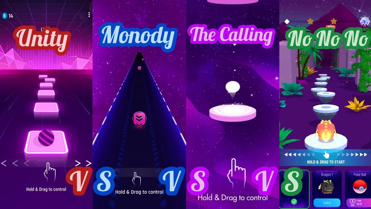 Tiles Hop Vs Dancing Road Vs Beat Jumper Vs Hop Ball 3D