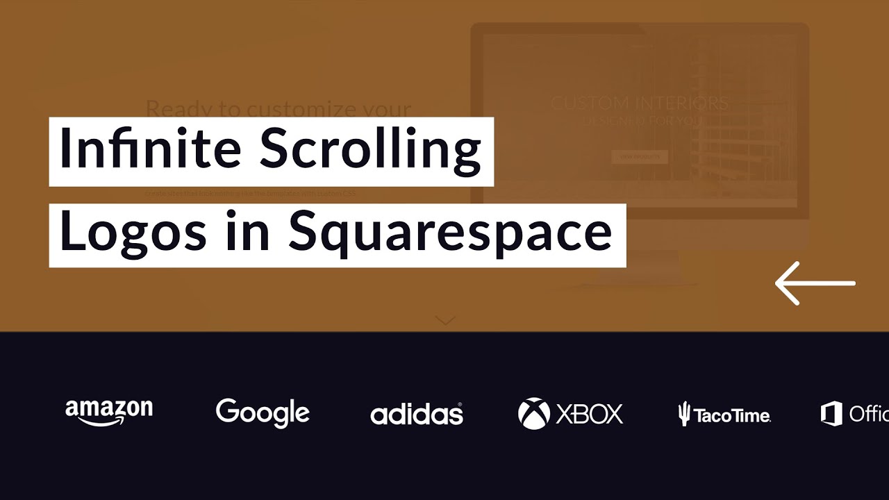 Анимированные прокручиваемые логотипы в Squarespace 7.1