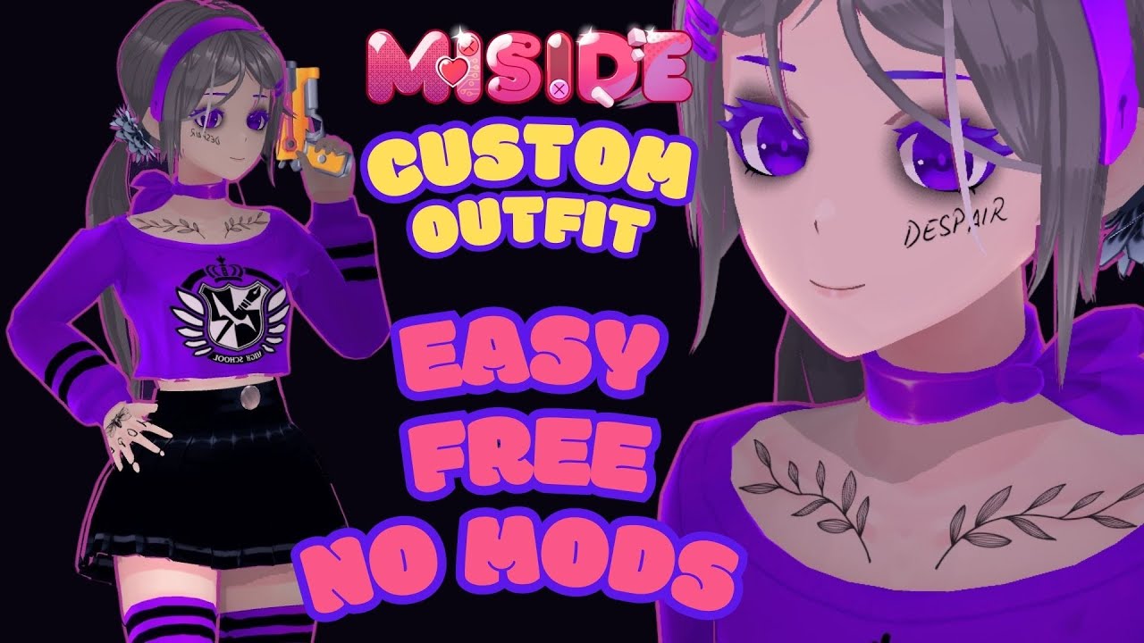 How To Create CUSTOM OUTFITS For Mita In MiSide - Change Colors, Add Tattoos and More.