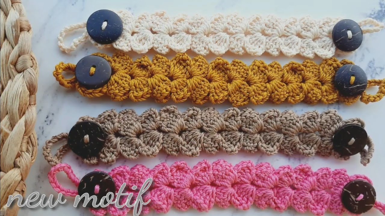 crochet mask connector new motif