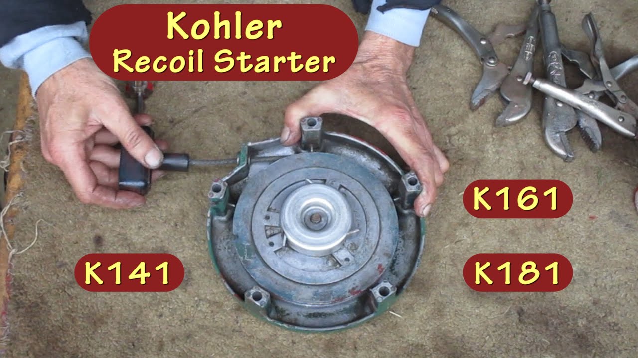 Kohler Recoil Starter Repair & Lube