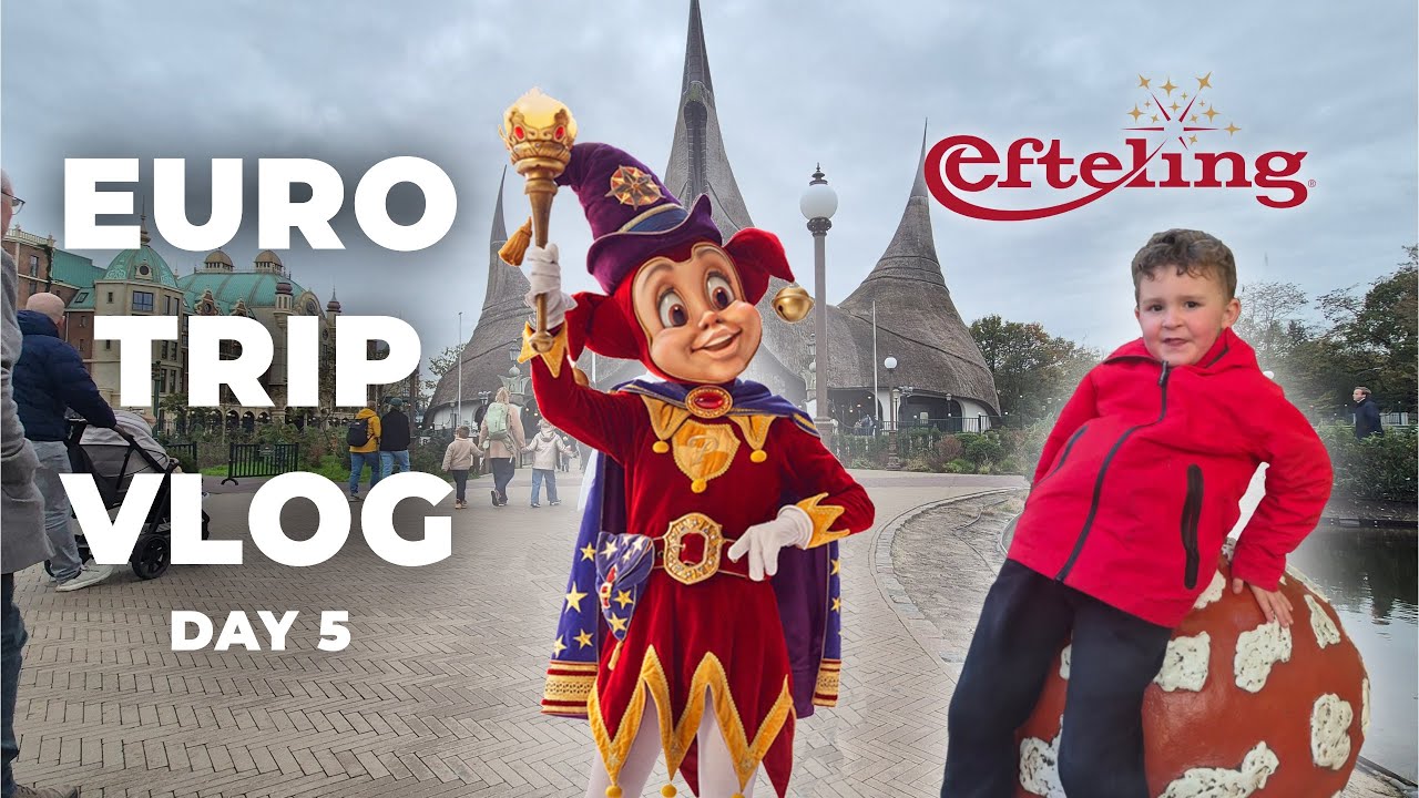 Day 2 at Efteling! Charlies First Big Coaster & Jodie Soaked on The Flying Dutchman!