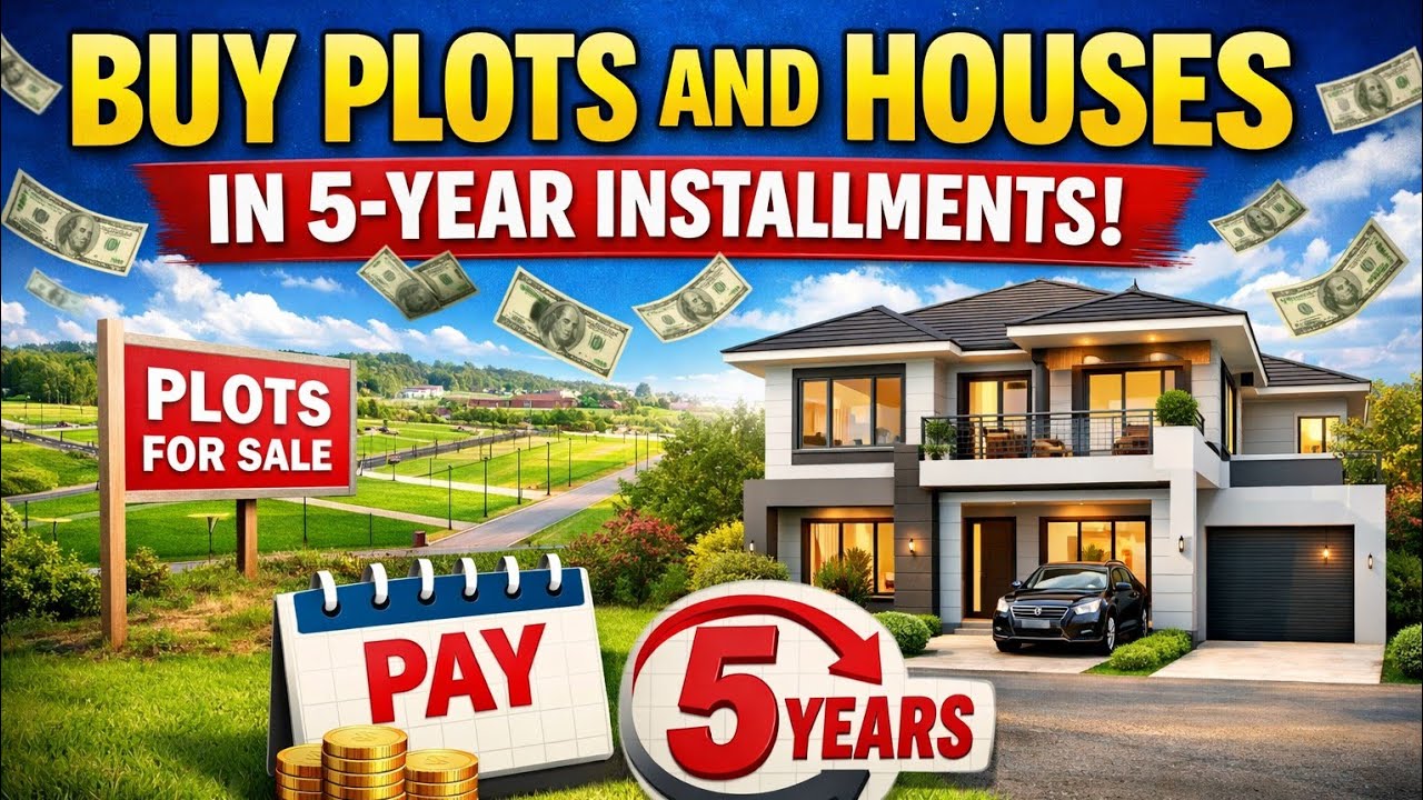 Buy Plots and Houses in 5-Year Installments | Easy Monthly Payments