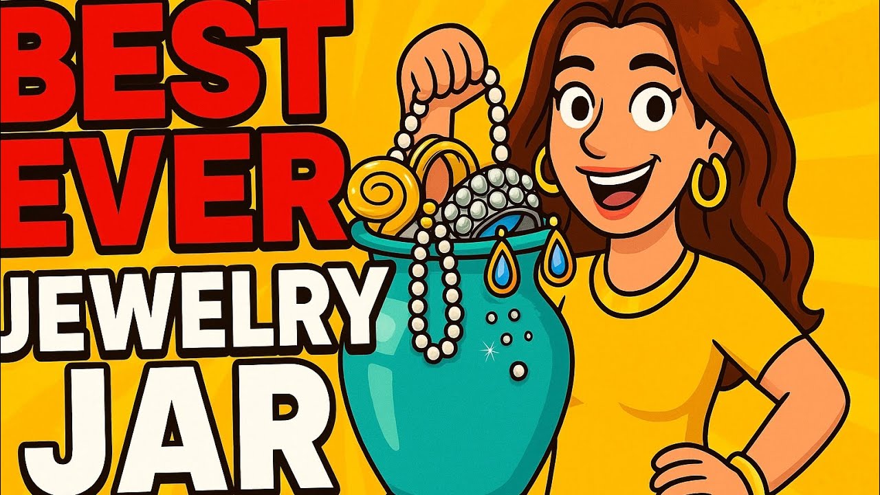 The best jewelry jar so far! Crazy finds the goodies just KEPT coming!! #jewelryjar #jewelry 