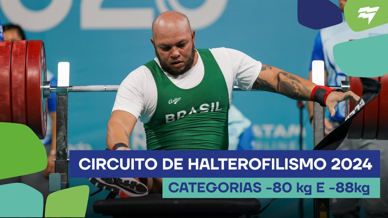 1ª fase nacional - Circuito Loterias Caixa de Halterofilismo – Categorias -80kg e -88kg masc