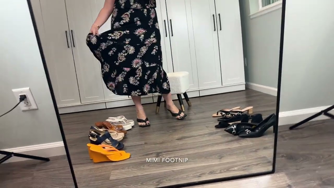 Styling Long Dress with 10 Pairs of Shoes - Winter Fashion Looks