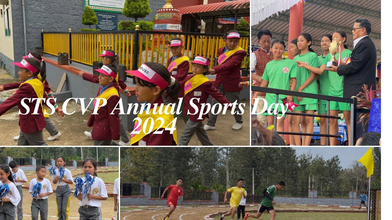STS CVP Annual Sports Day 2024 | March-Past | Calisthenics & Zumba | #tibetanvlogger
