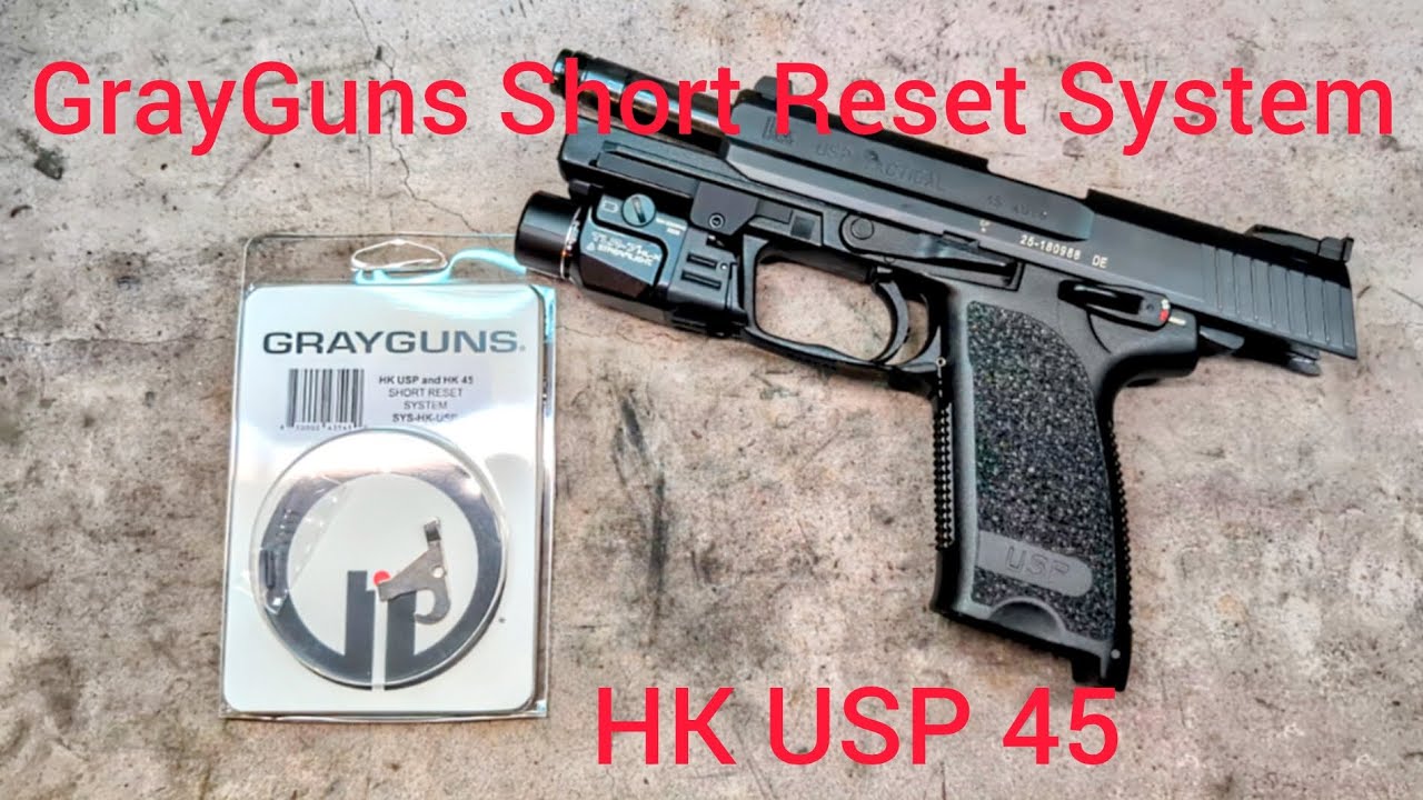 GrayGuns Short Reset System in the HK USP 45 Tactical