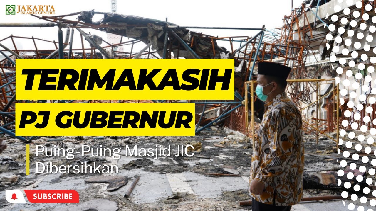 MASJID JIC DIBERSIHKAN, KEPALA PPIJ: TERIMA KASIH PJ GUBERNUR