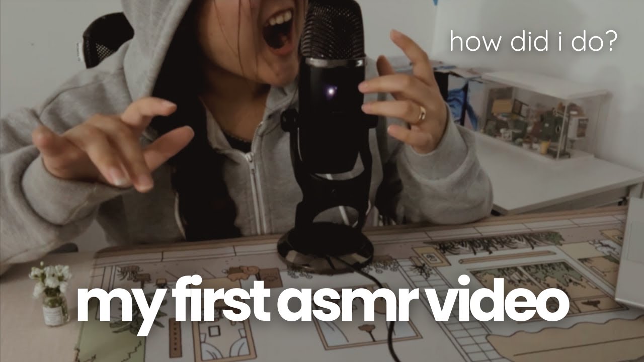☁️ my first asmr video (pls be nice, i'm sensitive✨)