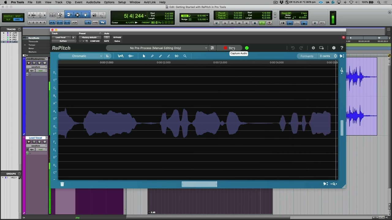 Fast Vocal Tuning In Pro Tools With RePitch
