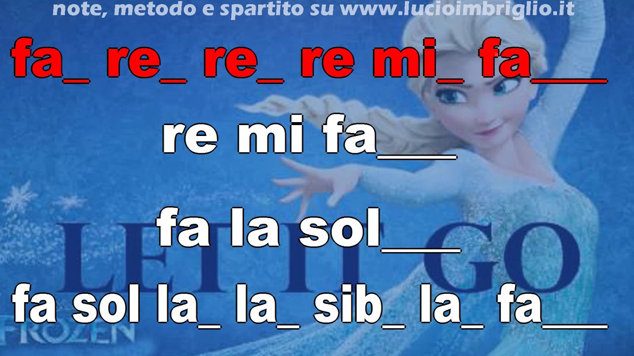Let it go (Frozen) - Karaoke notazionale